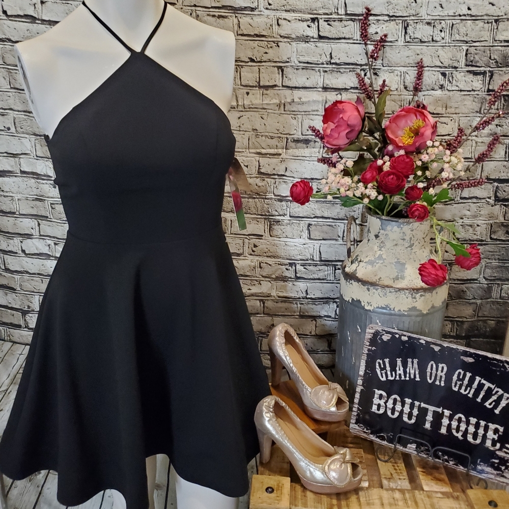 Black with Lace Party Dress